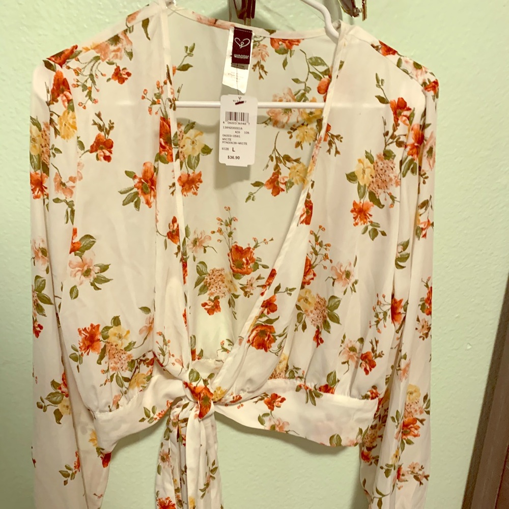 Windsor Floral Wrap Blouse